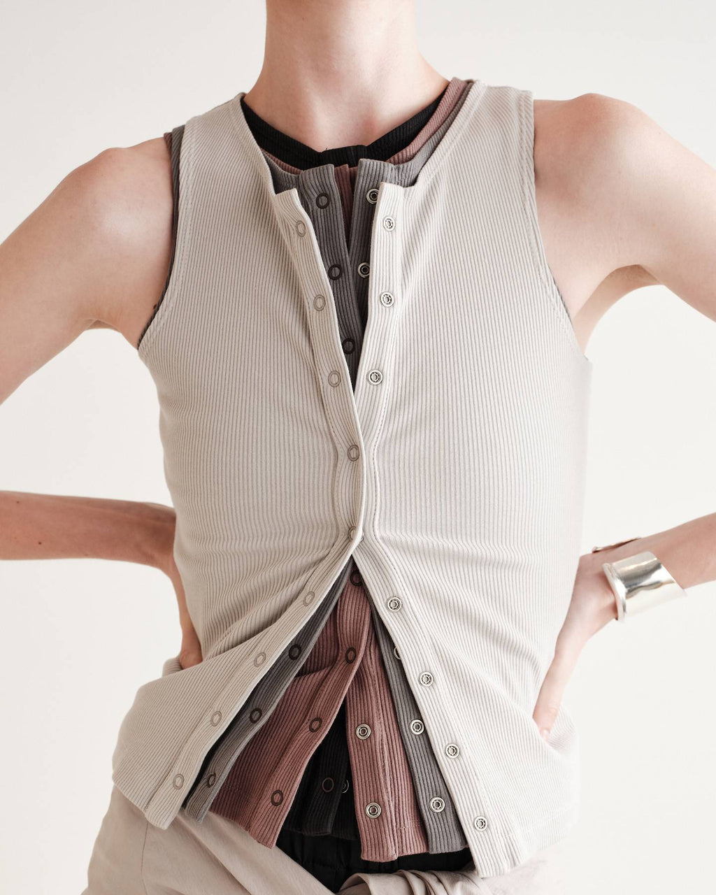 Etta Tank in Compact Cotton Modal Rib