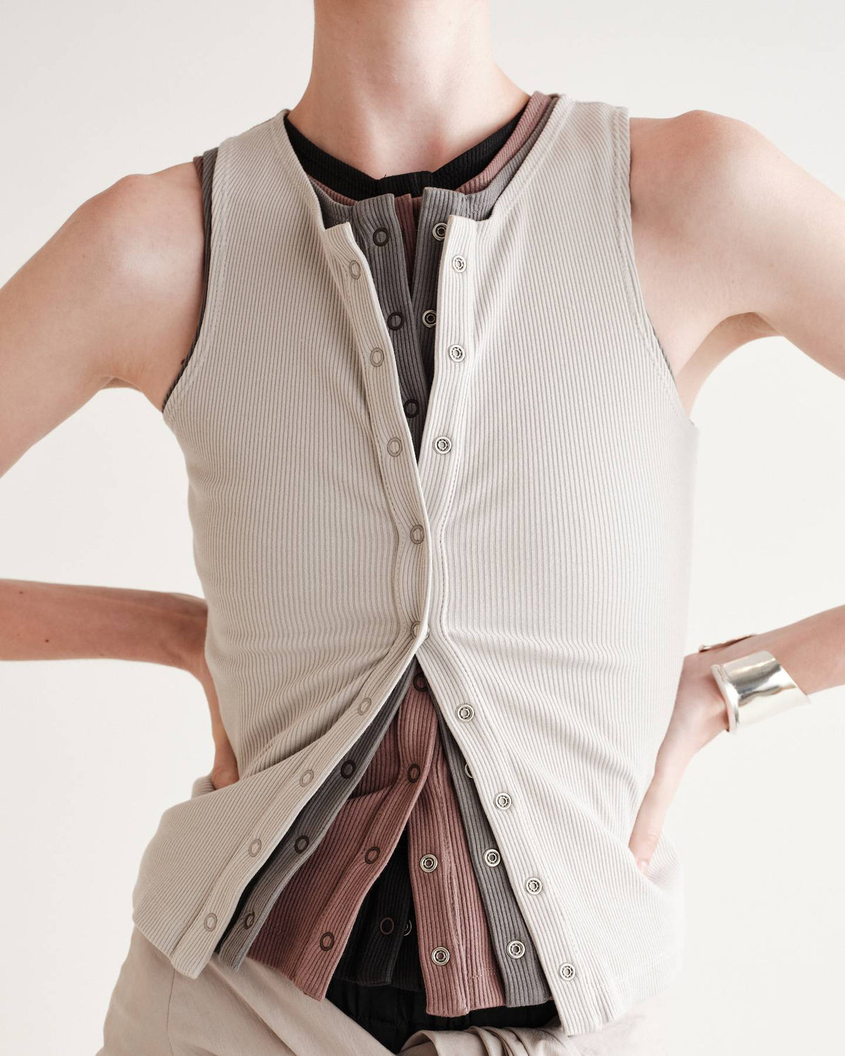 Etta Tank in Compact Cotton Modal Rib