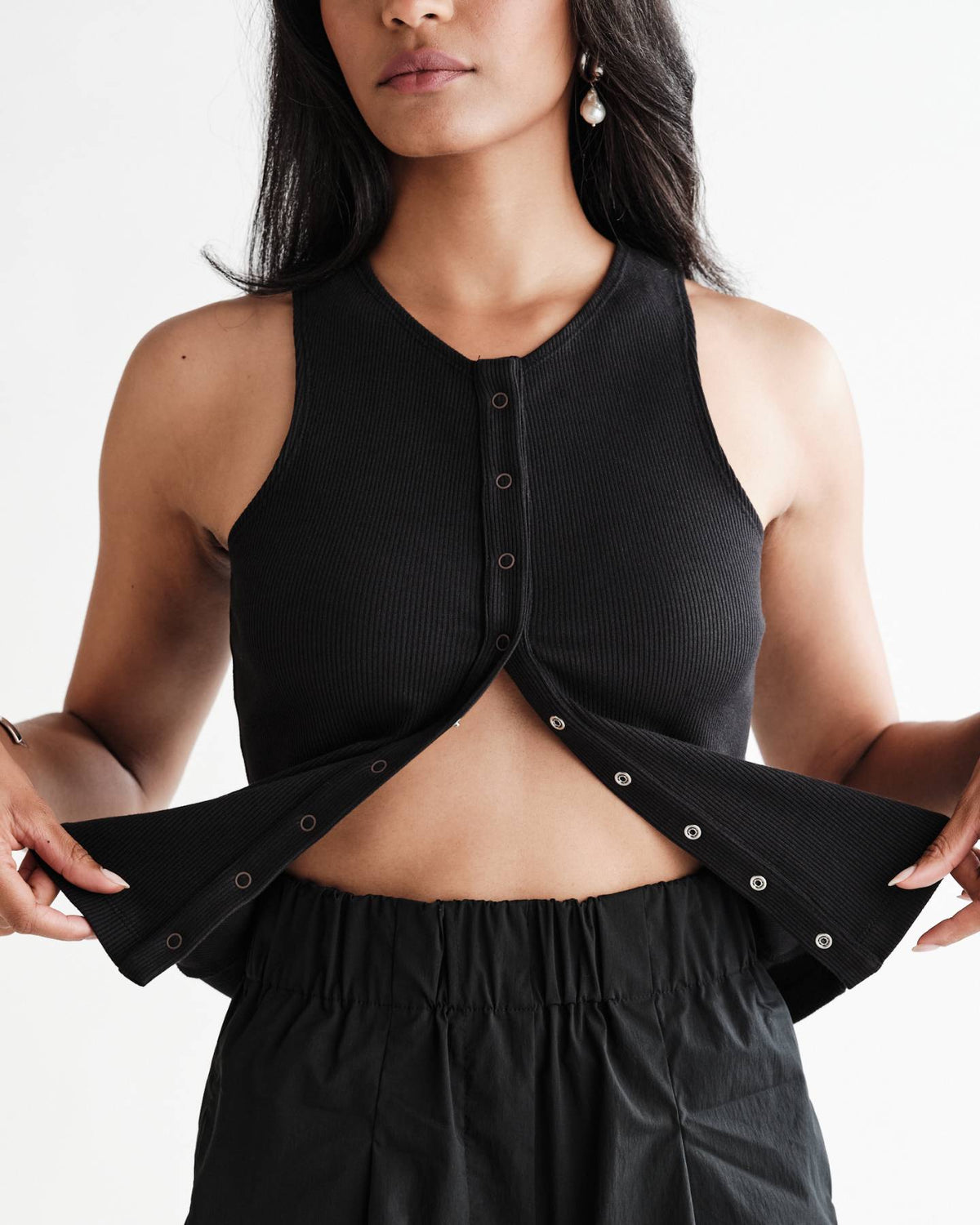 Etta Tank in Compact Cotton Modal Rib