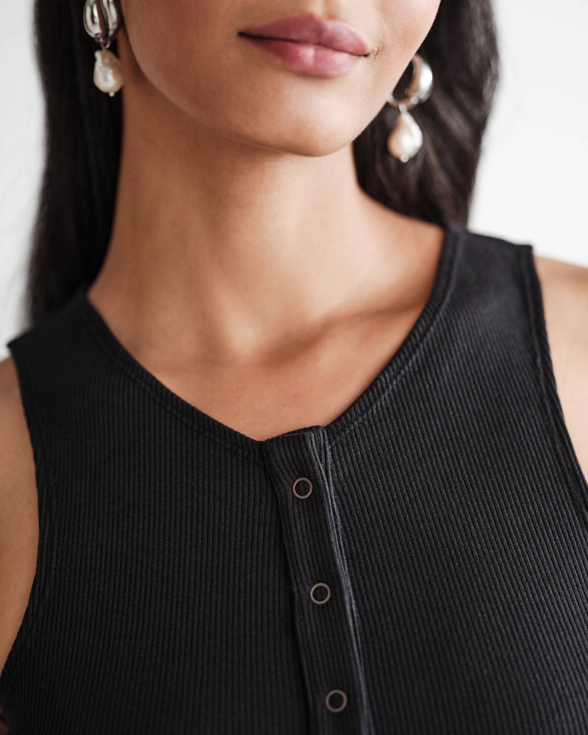 Etta Tank in Compact Cotton Modal Rib