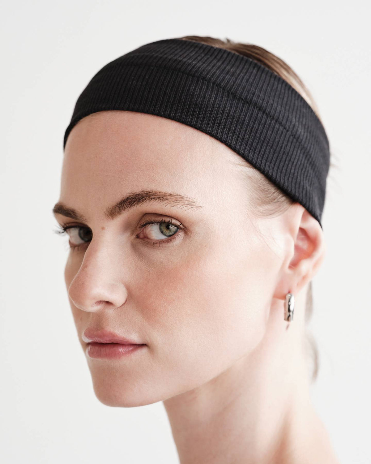 Lottie Headband in Compact Cotton Modal Rib