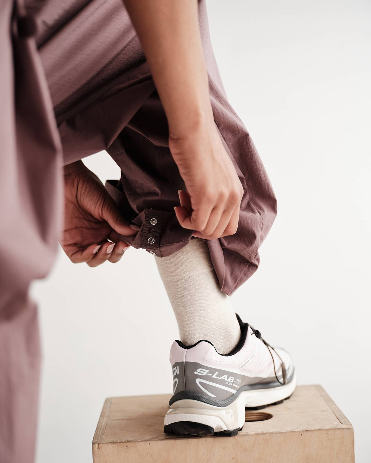 Morse Pant in Typewriter Cotton Nylon Poplin