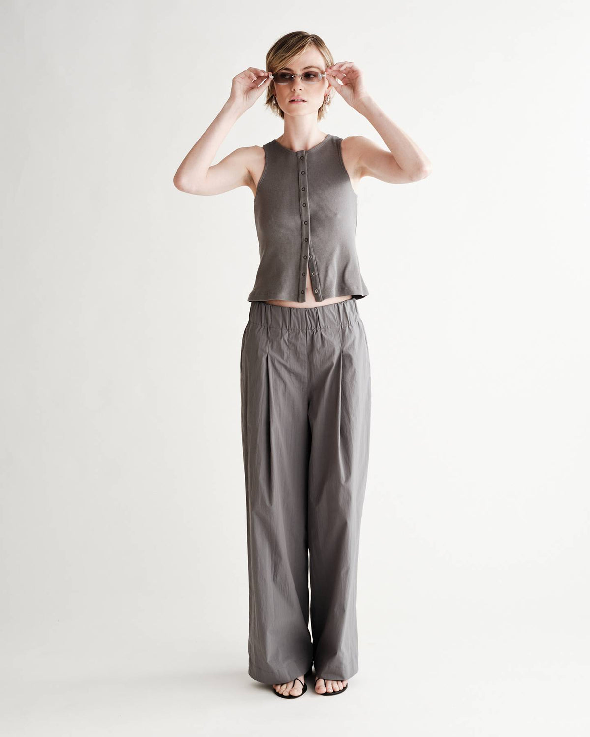 Morse Pant in Typewriter Cotton Nylon Poplin