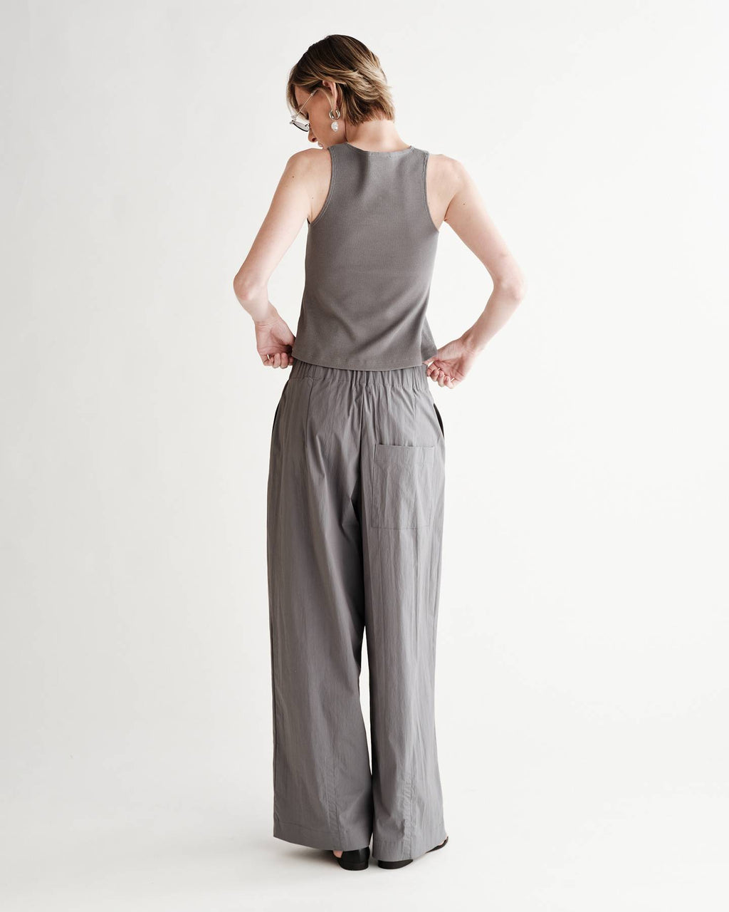 Morse Pant in Typewriter Cotton Nylon Poplin
