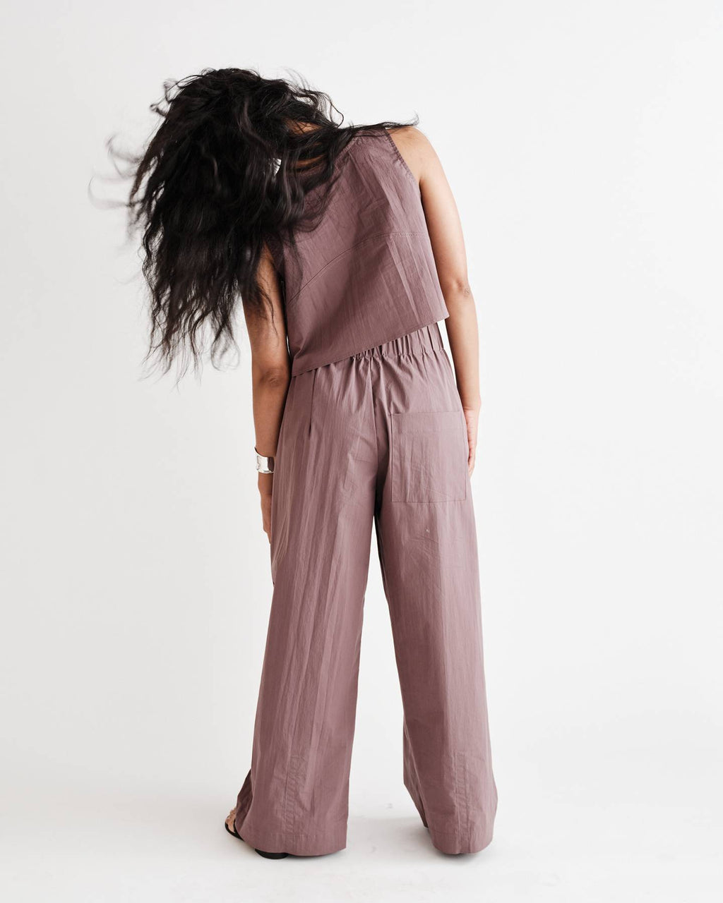 Morse Pant in Typewriter Cotton Nylon Poplin