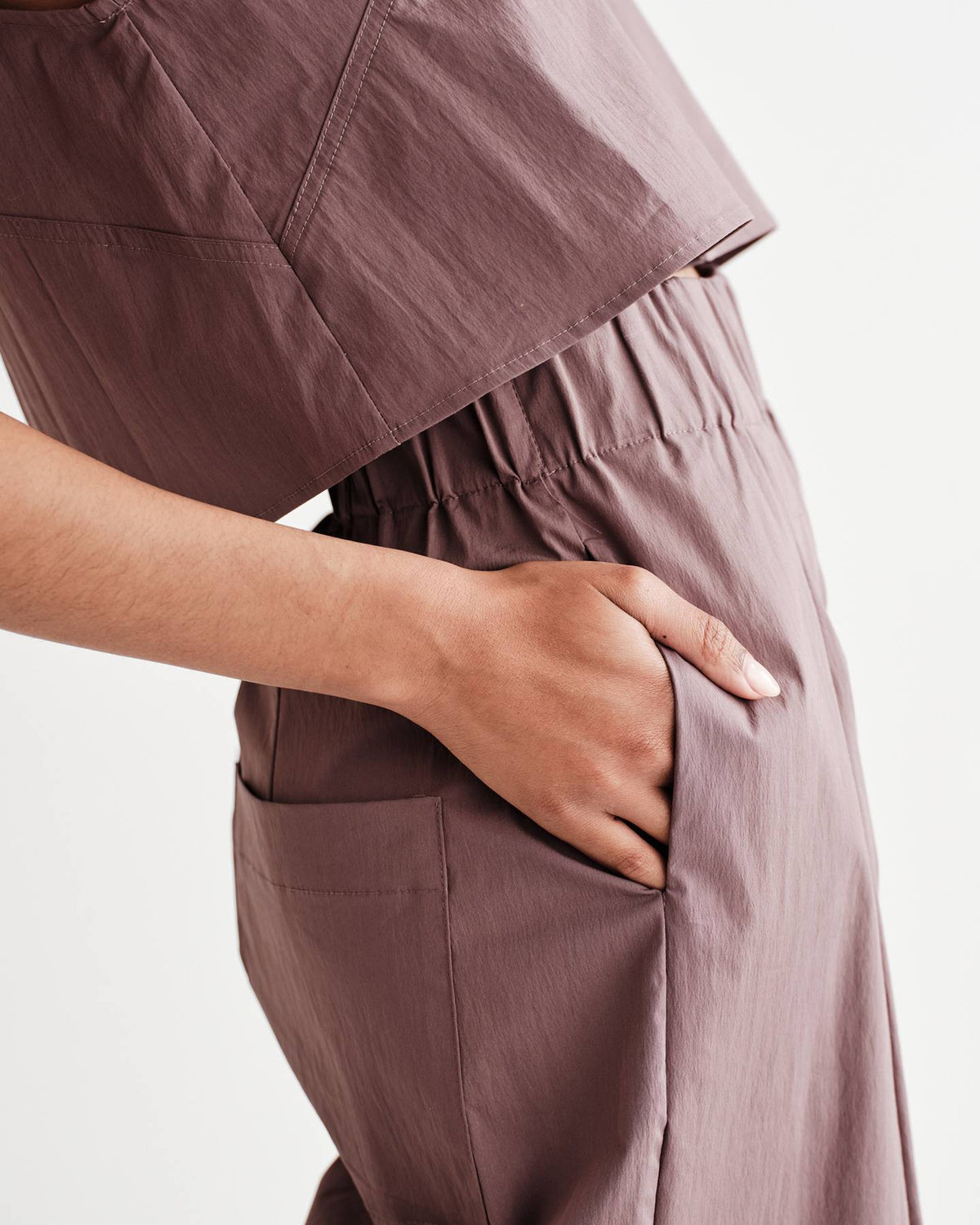 Morse Pant in Typewriter Cotton Nylon Poplin